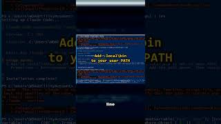 Claude Code installed fine on Windows 11. Then 'claude' didn't work (PATH fix)