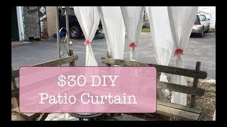 DIY Patio Curtain!