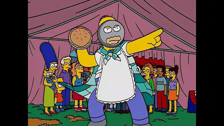 Pie Man's First Appearance (Homer's Superhero Alter Ego)