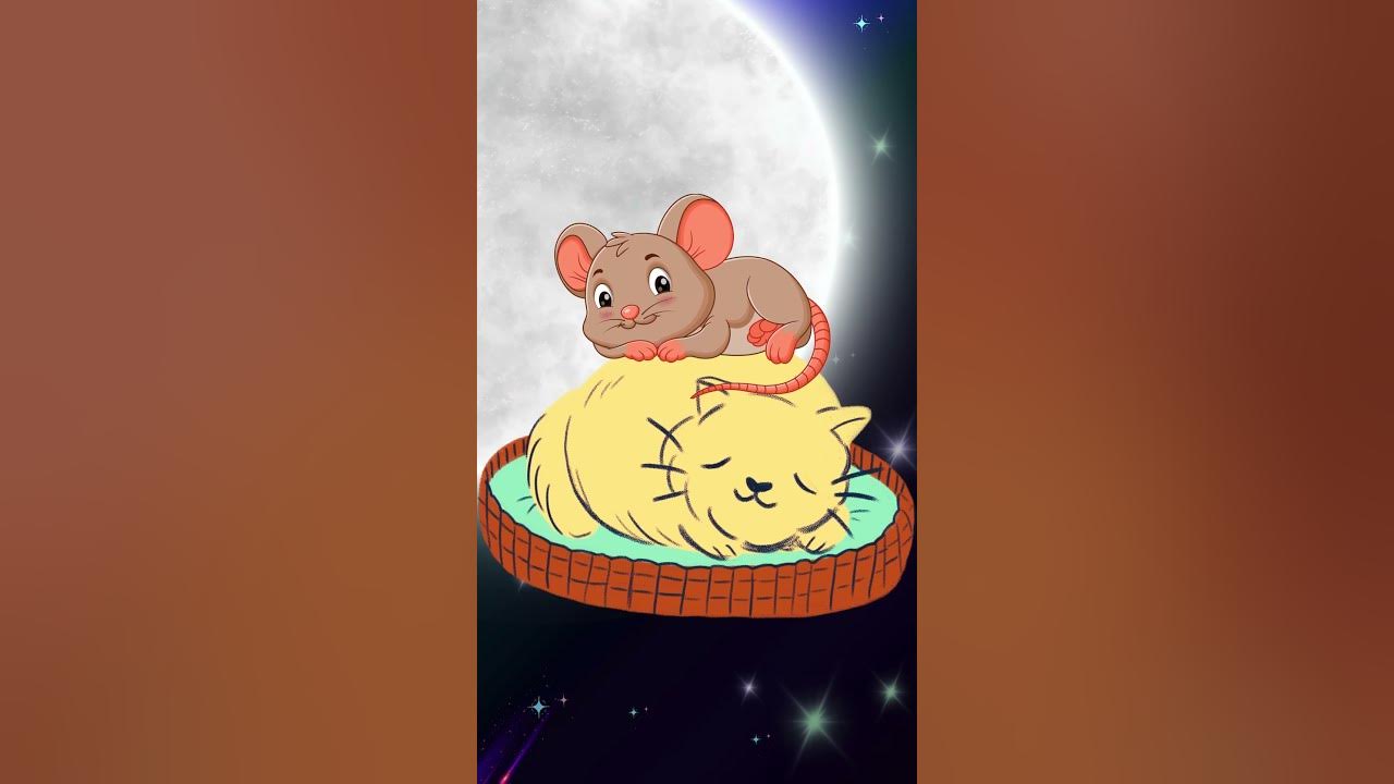 🌙 🐱🐭Baby Sleep Music,  Sweet & Simple English Lullaby for Kids 🌙🐱🐭 #lullaby