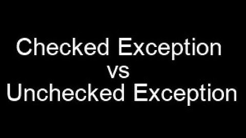 Checked vs Unchecked Exceptions  | Java Interview Questions and Answers l Java interview questions