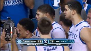 Anthony Davis Block Vs North Carolina On Last Play 12/3/2011