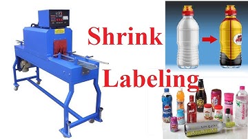 full body shrink labelling machine for pet bottles | online shrink tunnel