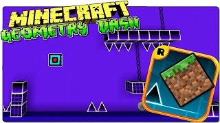 GEOMETRY DASH MINECRAFT MAP | Juega a Geometry Dash en Minecraft | REVIEW ESPAÑOL