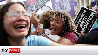 Protests and celebrations as US overturns Roe v Wade