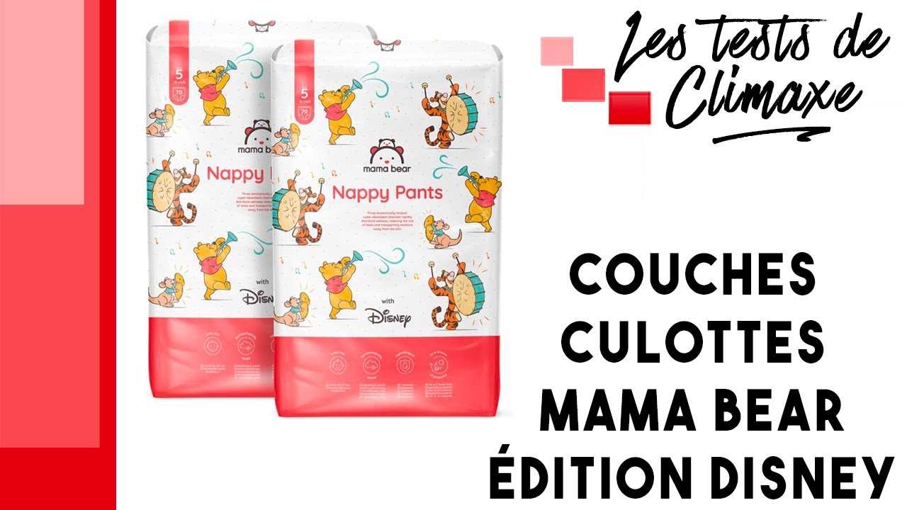 Test d'un lot de 140 couches Mama Bear Nappy pants en taille 5