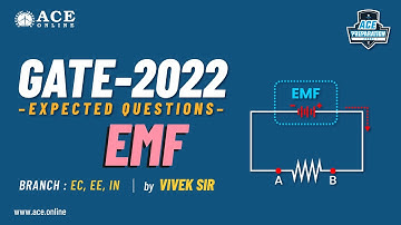 EMF | Expected Questions - GATE 2022 ( EC/EE/IN ) | Vivek Sir | ACE Online