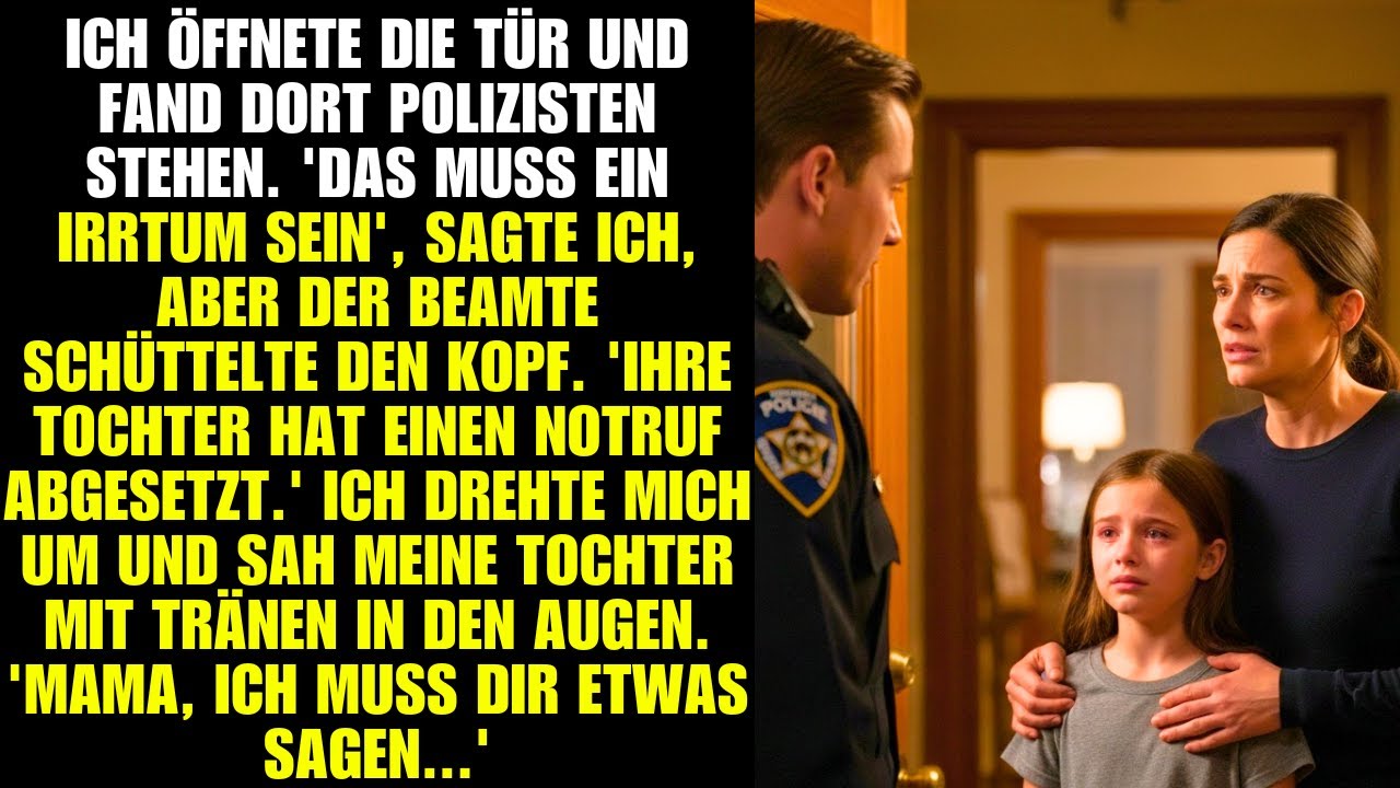 Ich öffnete die Tür und fand dort Polizisten stehen. 'Das muss ein Irrtum sein', sagte ich, aber der