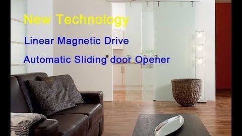 Automatic sliding door mechanism with linear magnetic drive technology