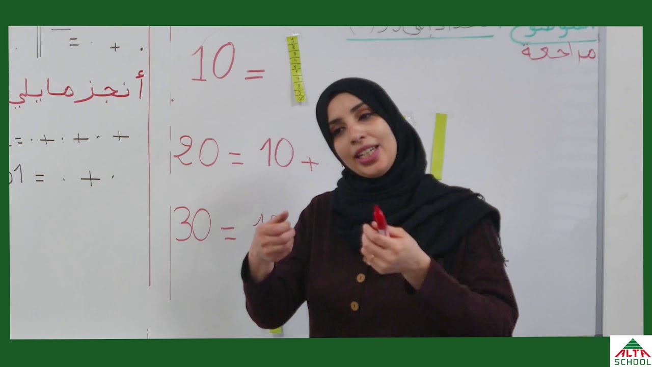 استاذة حميدة - رياضيات الاعداد الى 39 - السنةالاولى ابتداءي