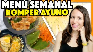 3 Desayunos para Menú Semanal - Ideas para ROMPER EL AYUNO 😍 fácil y rápido (pocos carbohidratos)