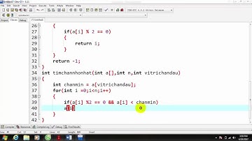 Bài tập c _ Bài 52 :  Hãy tìm giá trị chẵn nhỏ nhất trong mảng 1 chiều các số nguyên