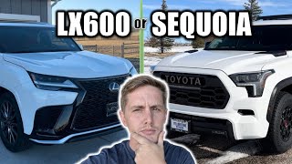 WHICH SHOULD YOU BUY? 2023 Lexus LX600 F Sport or 2023 Toyota Sequoia TRD Pro? Ownership Comparison!