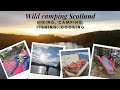 Solo Wild Camp,Galloway Forest | Hammock Setup, Fishing, Fire-Cooked Steaks & Rainy Night Adventure