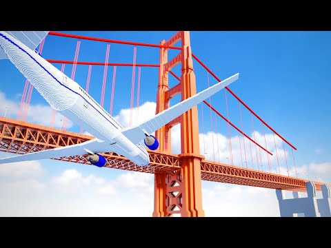 New Physics Bridge! - Plane Crashes - Teardown