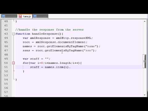 AJAX Tutorial - 33 - Looping Through and Displaying Employee Information
