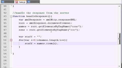 AJAX Tutorial - 33 - Looping Through and Displaying Employee Information