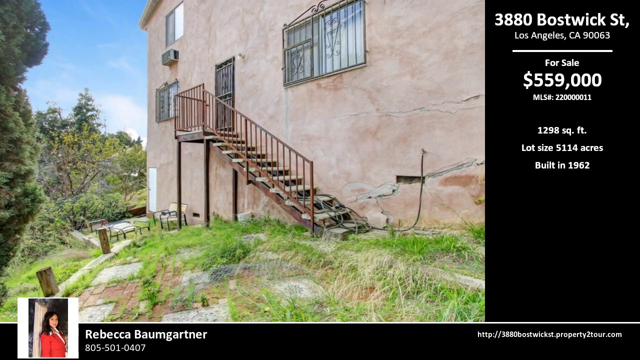 3880 Bostwick St Los Angeles, 90063 YouTube
