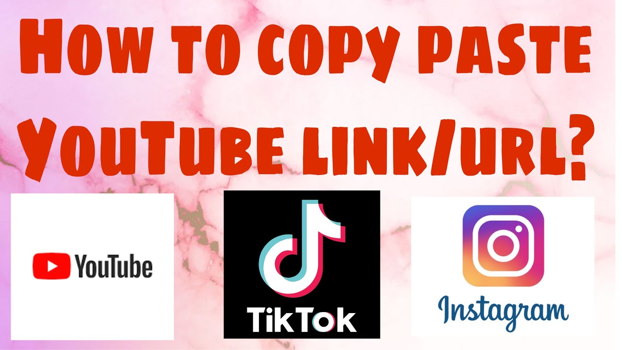 How To Copy Link YouTube To TikTok And Instagram Share YouTube Channel Link YouTube
