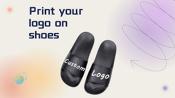 Custom slippers | Print logo on shoes | How to make my own slides | Custom slippers logo | EP. 1