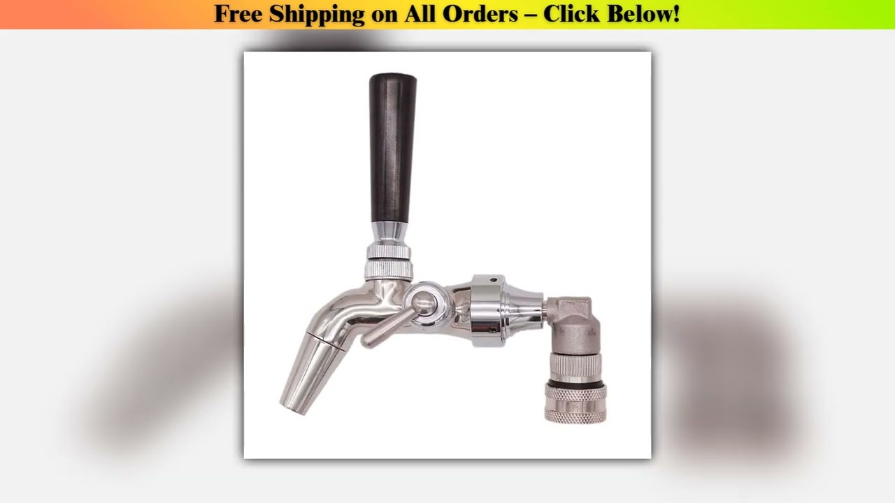 Premium Flow Control Stainless Tap w/Stainless Ball Lock Quick Disconnect Homebrew Kegging For