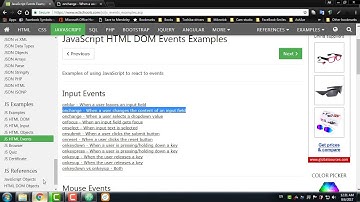 #163: onchange   When a user changes the content of an input field