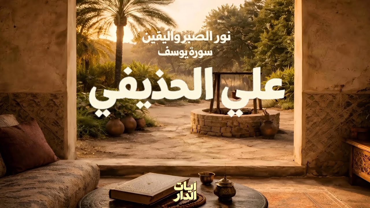 سورة يوسف | نور الصبر واليقين – تلاوة خاشعة بصوت الشيخ علي الحذيفي 🌙