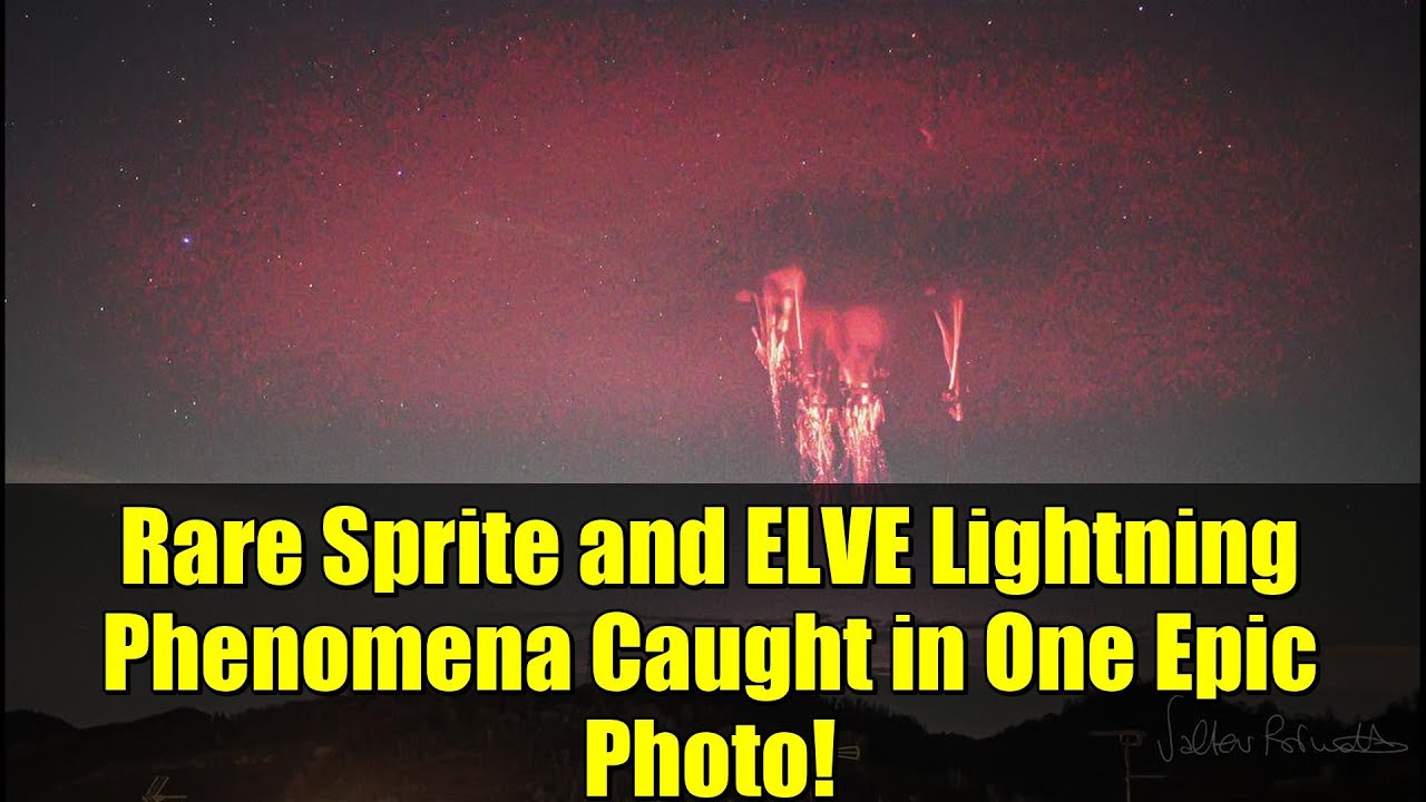 Rare Sprite and ELVE Lightning Phenomena Caught in One Epic Photo!