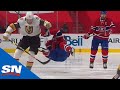 Brayden McNabb Crushes Nick Suzuki With Big Open Ice Hit