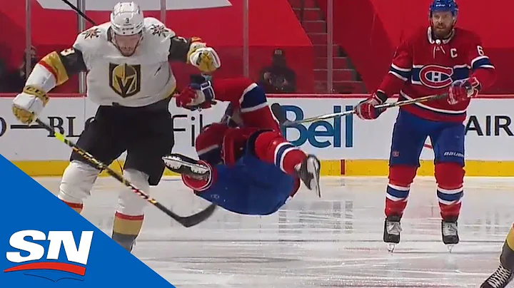 Brayden McNabb Crushes Nick Suzuki With Big Open I...