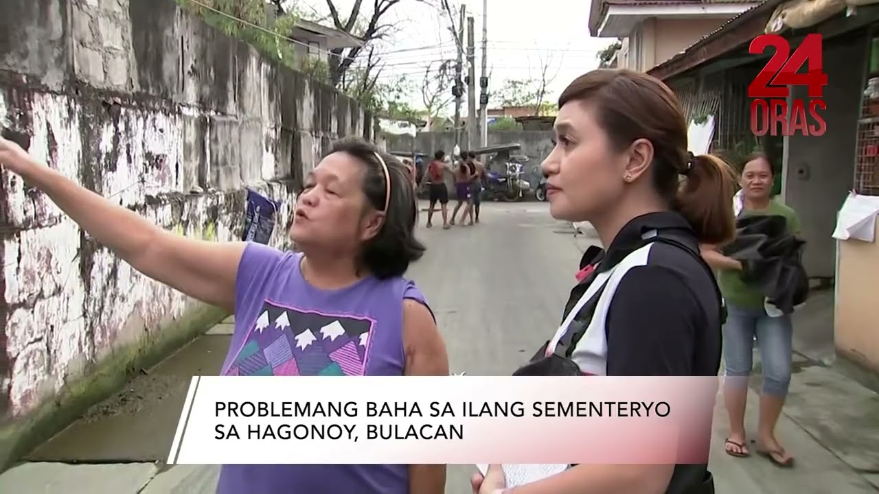 Problemang baha sa ilang sementeryo sa Hagonoy, Bulacan | 24 Oras