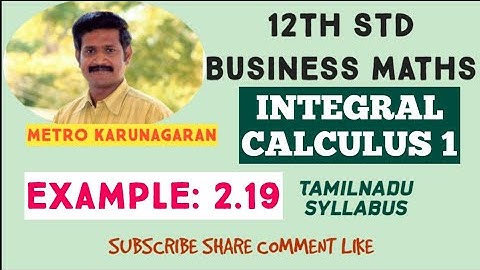 12th Std BM Example 2.19 Evaluate Integration (e^x + 1/e^x)² dx