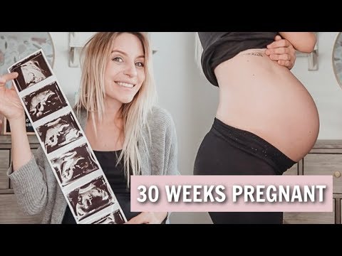 30-weeks-pregnant!-|-growth-ultrasound-+-bump-shot-|-lauren-self