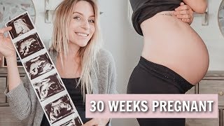30 WEEKS PREGNANT! | Growth Ultrasound + Bump Shot | Lauren Self