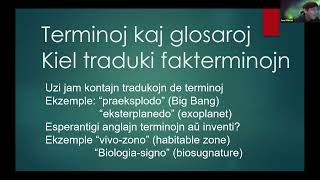 Amri Wandel: Tradukado de anglalingva libro pri astrobiologio