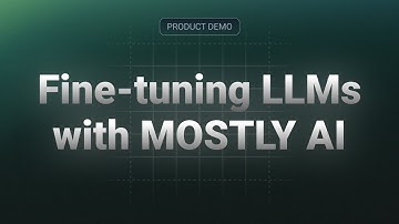 🤔Have you tried fine-tuning an LLM on MOSTLY AI yet?