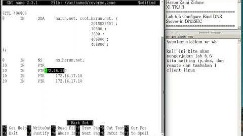 Lab 6.6 Configure Bind DNS Server in DNSSEC