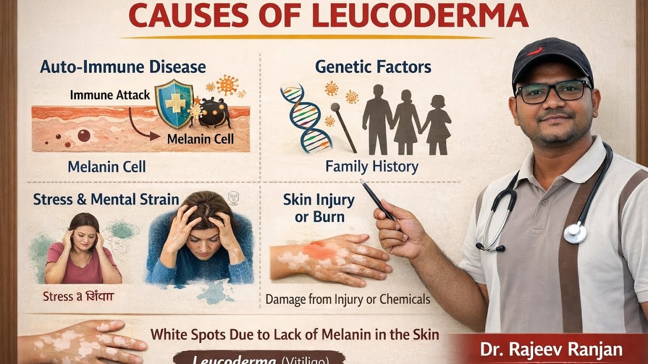 सफेद दाग (Vitiligo) क्यों होता है? कारण, लक्षण और सही इलाज | Dr. Rajeev Ranjan