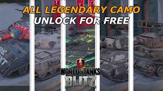 Easy Guide: How to Unlock all Legendary Camo for Free! (WOT Blitz)