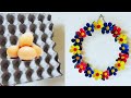 Best Out of Waste|Egg Tray Crafts Ideas|Wall Hanging decoration|[Angie Art and Craft]