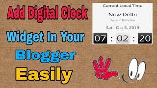 How to Add digital clock widget in Blogger Easily || Easy to Add Digital clock || #Technicalaarya screenshot 5