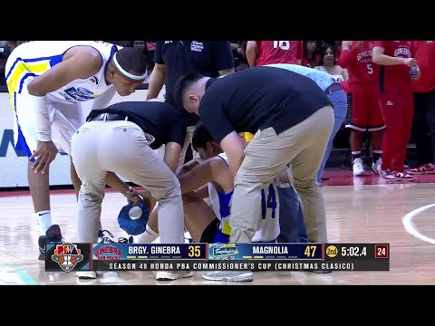 Rosario ACCIDENTALLY HITS Barroca after draining trey in 2Q 😮 Rosario ACCIDENTALLY HITS Barroca after draining trey in 2Q 😮