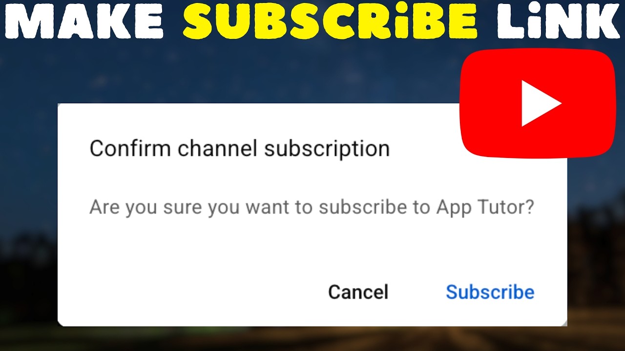 free subscribe link : https: 922e8 - youtube Images... How To Make A YouTube Subscribe Link (EASY) - YouTube