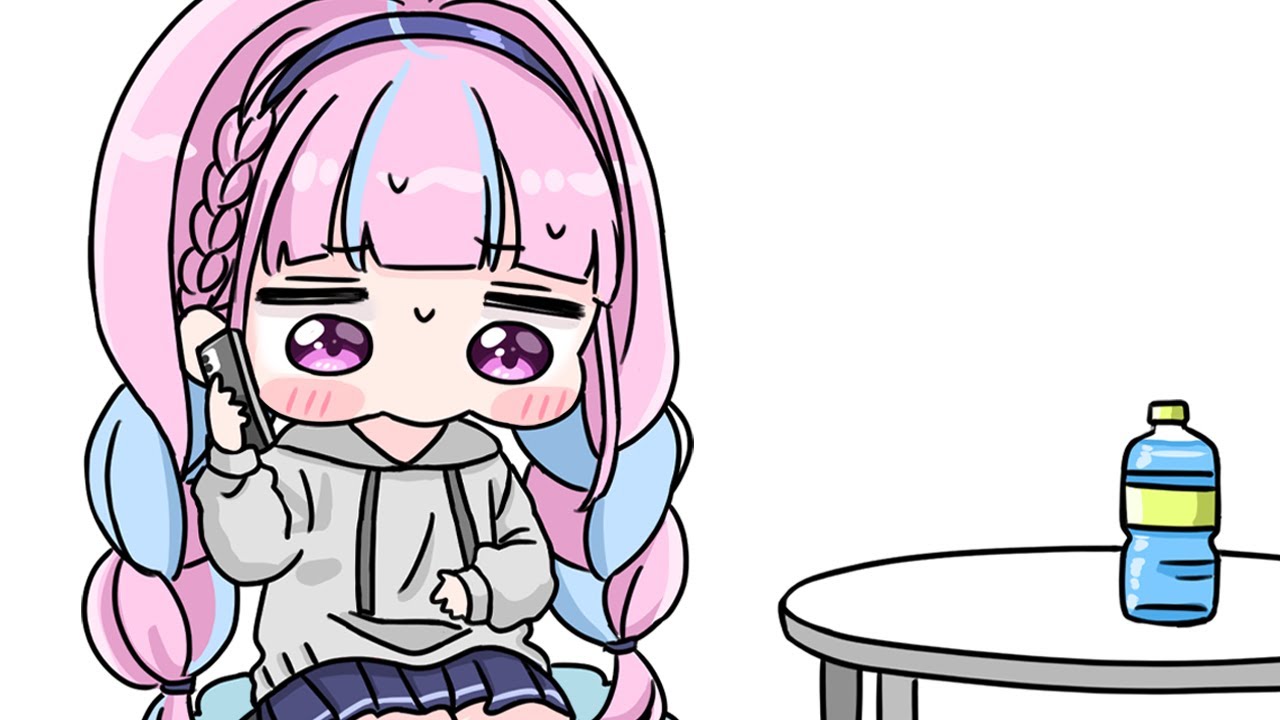 Aqua calls a restaurant to make a reservation for the first time[Animated Hololive/Eng sub]