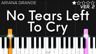 Ariana Grande - No Tears Left To Cry | EASY Piano Tutorial screenshot 2