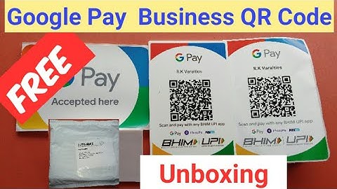 গুগল পে বিজনেস বার কোড কিট আনবক্সিং/ Google Pay Merchant for Business QR Code Unboxing Bengali.