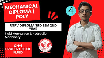 Lec 4 | Properties of Fluid | Fluid Mechanics | RGPV Diploma / Polytechnic 3Sem 2nd Year Mechanical