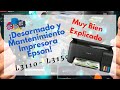 Como Realizar Desarmado, Desmontado y Mantenimiento MUY BIEN EXPLICADO de Epson EcoTank L3160, L4160