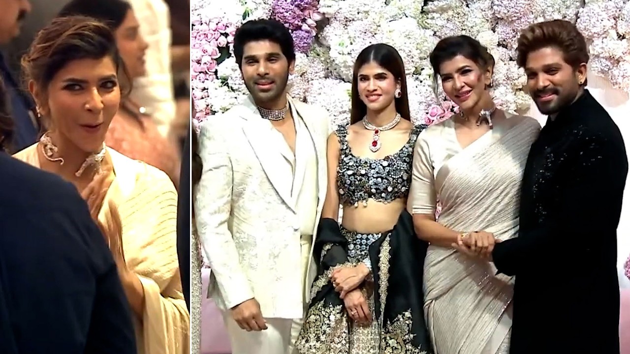 Manchu Lakshmi Visuals @ AlluSirish & Nayanika Pre-Wedding Reception