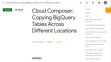 Cloud Composer Copying BigQuery Tables Across Different Locations GSP283